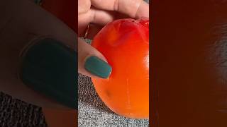 The Sweet and Jelly Kaki Persimmon fruit asmrfood persimmon caqui kaki autumn [upl. by Elgna]