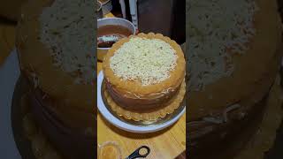 My homemade Yema Cake 💛 thank you chefrvmanabat for your recipe 😊chefrvmanabatinspired chefrv [upl. by Atteynad]