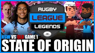 Can the NSW Blues Beat the QLD Maroons in State of Origin Game 1  Rugby League Legends [upl. by Peisch899]