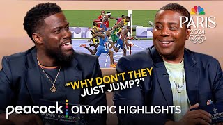 Kevin Hart and Kenan Thompson Lose It Over Fierce Competitions  Olympic Highlights [upl. by Eisus256]