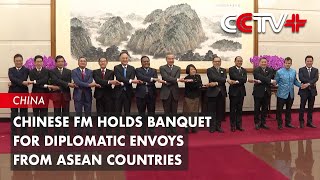 Chinese FM Holds Banquet for Diplomatic Envoys from ASEAN Countries [upl. by Yderf123]