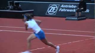 Julia Goerges return game vs Samantha Stosur  Porsche Tennis Grand Prix 2012 [upl. by Uhile998]