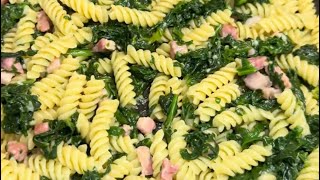 fusilli con spinaci e pancetta [upl. by Penhall778]