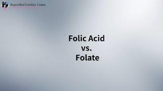 Folic Acid vs Folate [upl. by Suzzy]