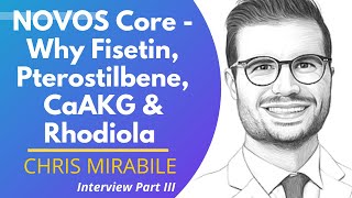 Why Fisetin Pterostilbene CaAKG amp Rhodiola in NOVOS Core  Chris Mirabile Ep 3 [upl. by Aneen79]