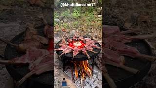 food cooking outdoorcooking steak recipe outdoorkitchencooking [upl. by Ylicec492]