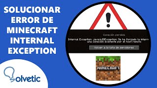 Cómo Solucionar el Error de Minecraft Internal Exception ✔️ [upl. by Connie390]