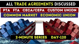 All Trade Agreements Explained  2Minute Economy  Day120 [upl. by Attah174]