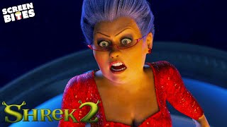 Shrek Fights The Fairy Godmother  Shrek 2 2004  Screen Bites [upl. by Riesman]