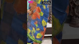 Silk Saree Perfection HandPainted Art  Kantha Work  MustHave [upl. by Anitsirc]