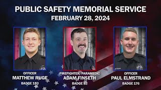 Burnsville first responders memorial service FULL [upl. by Webber]