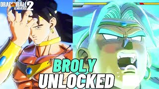 BROLY RESTRAINED UNLOCKED In Dragon Ball Xenoverse 2 BRUTAL [upl. by Lawrenson]