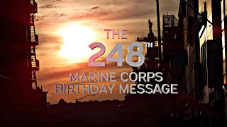 The 248th Marine Corps Birthday Message Official Video [upl. by Renie221]