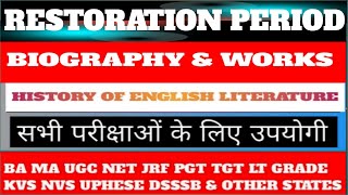 Restoration Period restoration period in hindi drama in restoration period [upl. by Aititel]