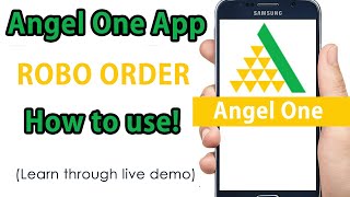 How to place Robo Order in Angel One Broking Live Demo 2024 [upl. by Ilojne134]