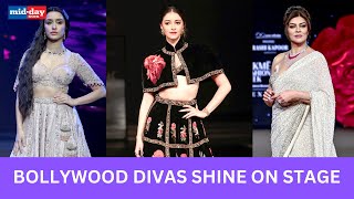 Lakme Fashion Week 2024 Ananya Pandey Shraddha Kapoor amp Sushmita Sen walk the ramp [upl. by Kcirrez]