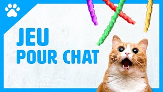 Jeu pour chats et chatons sur écran  LES FICELLES  Il va samuser [upl. by Langer]