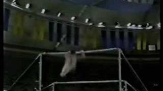 Yelena Shushunova  1988 Olympics EF  Uneven Bars [upl. by Yekcor]