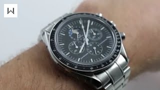 Omega Speedmaster Moonphase Professional 35765000 Luxury Watch Review [upl. by Erminia]