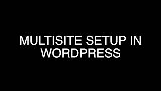 Multisite Setup In WordPress  Multisite Functionality In WordPress  Subfolder Multisite WordPress [upl. by Anni]