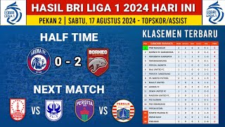 Hasil BRI liga 1 2024 hari ini  Arema FC vs Borneo FC  klasemen BRI liga 1 Terbaru [upl. by Alistair]