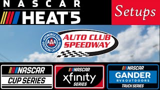 NASCAR Heat 5 Setup  Auto Club CupXfinityTrucks [upl. by Osicran13]