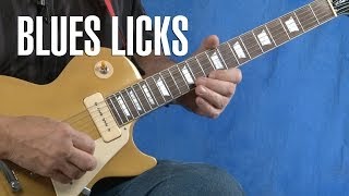 Blues Guitar Licks Lesson Intros amp Endings [upl. by Wit]