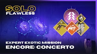 Solo Flawless Expert Exotic Mission quotEncore Concertoquot  Week 2  Prismatic Hunter  Destiny 2 [upl. by Esertal]