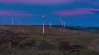 Carron Valley Windfarm Hyperlapse [upl. by Anoek]