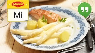 Spargel aus dem Bratschlauch  MAGGI Mittwoch Hangout [upl. by Nyrehtac]