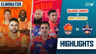 Gujarat Giants VS India Capitals  Eliminator Highlights Match  Legends League cricket 2023 [upl. by Ybbed]