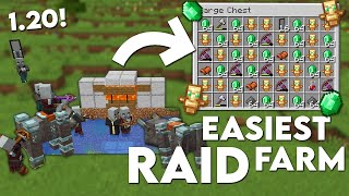 EASIEST Starter Raid Farm  10 Totems Per Raid  Minecraft 120 tutorial  how to [upl. by Zacarias]