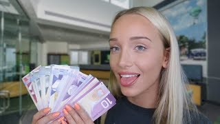 ASMR Bank Roleplay Counting Money Typing Calculator Writing  GwenGwiz [upl. by Eecart]