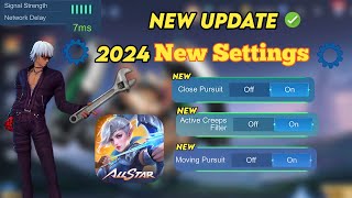 NEW CONTROL SETTİNGS Mobile Legends Best Settings 2024 [upl. by Sucitivel241]