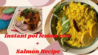 How to cook instant pot lemon rice for easy dinner Vlog mishtiscanvas cooking [upl. by Siradal493]