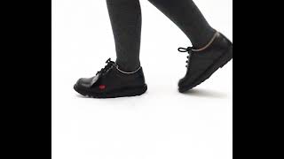 Kickers KICK LO Kids Leather Shoes Black  Shuperb™ [upl. by Ameehs]