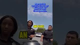 Witness the clash between free speech and law enforcement ProtestArrest CivilRights FreeSpeech [upl. by Tj439]