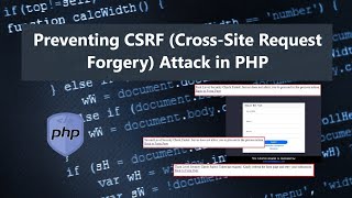 Preventing CSRF Cross Site Request Forgery Attack in PHP Tutorial DEMO [upl. by Eedissac32]