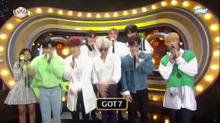 170326 GOT7 Inkigayo Interview [upl. by Kcinnay949]