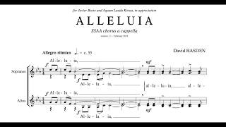 Alleluia SSAA by David Basden [upl. by Machutte]