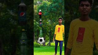 Football to cold drinks magic vfx video viralvideo balloon trending shortssubscribeshortvideo [upl. by Ddal]