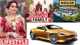 Nita Ambani Lifestyle 2024 Husband Family Marriage Jewelry House Income Biography Facts [upl. by Amron816]