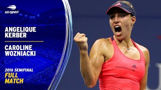 Angelique Kerber vs Carloline Wozniacki Full Match  2016 US Open Semifinal [upl. by Nibram]