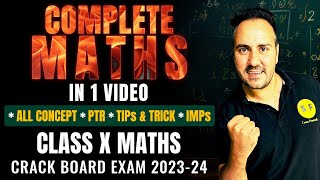 Complete Maths in 1 Video Class 10th  Complete NCERT Maths All Concept for Board Exam by Ushank Sir [upl. by Buehrer618]