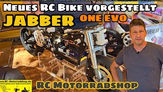 JABBER ONE Evo  Neues BIKE vorgestellt vom RC Motorradshop  RC Motorrad Bremse Lenkungsdämpfer [upl. by Nwahsd]