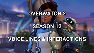 Overwatch 2 Season 12 New Voice Lines  Hero Interactions New Frontiers OW2 [upl. by Hortensa841]