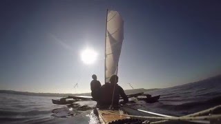 Kaymaran very low wind Mudeford 2015 11 01 [upl. by Nywrad]