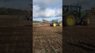 John Deere 6R 185 Tractor with Kverneland at Newbury Ploughing Match  Saturday 19th October 2024 [upl. by Rolat]