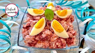 Matjes Katersalat 🥳🥂 🎉 Matjes Rote Beete Salat Thermomix® TM5TM6 [upl. by Erialc]