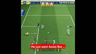 Just want assist but ball come to he 🤯☠️ haaland pes fcmobile efootball shorts youtubeshorts [upl. by Ailee]